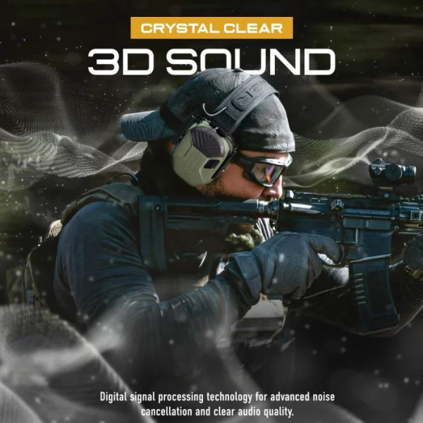 Casque anti-bruit actif Bluetooth Earmor M300T – couleur Noir