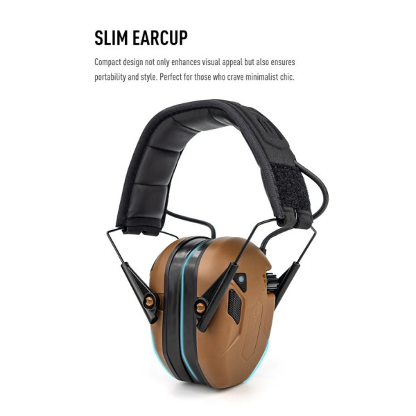 Casque anti-bruit actif Bluetooth Earmor M300T – couleur Brun