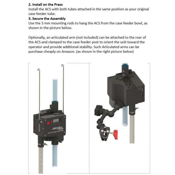 Trieur automatique de douilles DAA (ACS), kit de montage seul – kit de montage Dillon