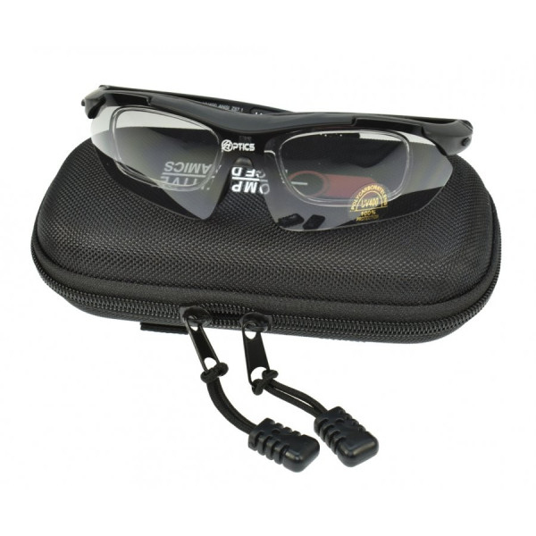 Étui rigide EVA CED pour lunettes de tir, fixation MOLLE