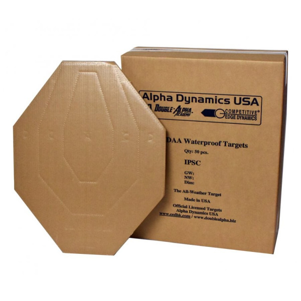 Cible étanche CED/DAA officielle IPSC – lot de 50