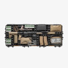Organiseur Magpul DAKA GRID pour mallette Pelican Vault V730 – Noir