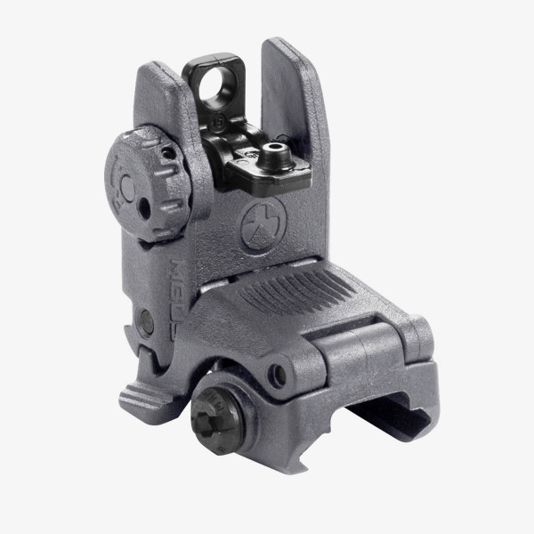 Organe de visée de secours Magpul MBUS arrière – Gris Stealth Gray