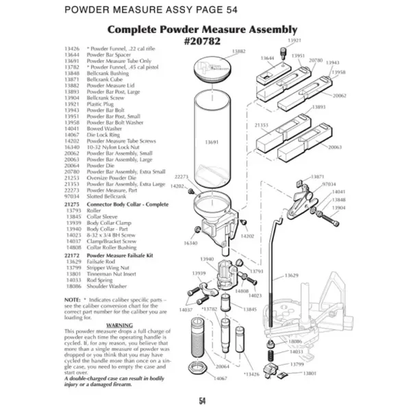 Dillon 97034 Powder Measure Lock - Link Assembly for XL750