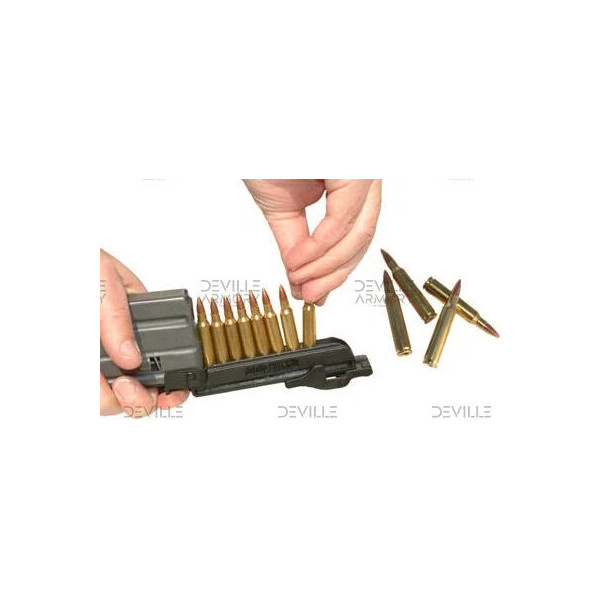 Chargette LULA STRIP chargeur métal polymer AR15 5.56/223  Chez DEVILLE ARMORY. Votre armurerie en ligne.