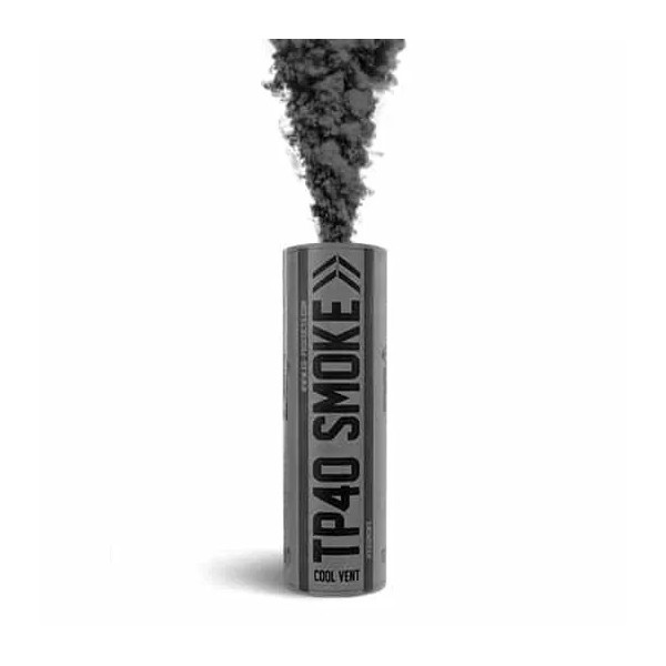 Fumigène TP40 à goupille supérieure Noir  Chez DEVILLE ARMORY. Votre armurerie en ligne.