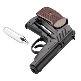 Pistolet Co2 culasse fixe BORNER PM-X cal. 4.5mm BB's  Chez DEVILLE ARMORY. Votre armurerie en ligne.