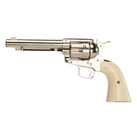Revolver CO2 Colt Simple Action Army 45 nickelé BB's cal. 4,5 mm  Chez DEVILLE ARMORY. Votre armurerie en ligne.