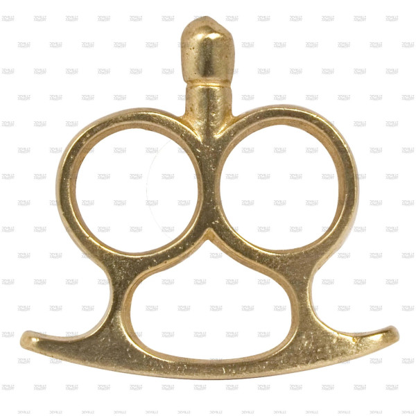 Poing américain GRI GRI 2 doigts laiton  Chez DEVILLE ARMORY. Votre armurerie en ligne.