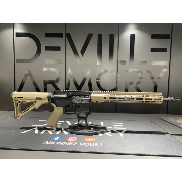Carabine AR15 AERO PRECISION M4E1 dual tone 14.5 '' cal. 5.56mm Noir / FDE  Chez DEVILLE ARMORY. Votre armurerie en ligne.