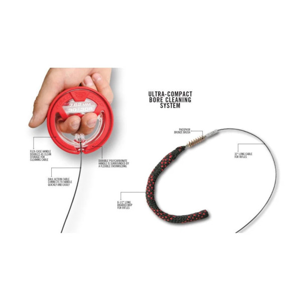 REAL AVID AVBB308 Bore Boss® Nettoyeur de corde pour calibre .30/.308/7.62mm  Chez DEVILLE ARMORY. Votre armurerie en ligne.