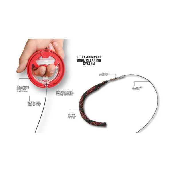 REAL AVID AVBB22 Bore Boss® Nettoyeur de corde pour calibre .22  Chez DEVILLE ARMORY. Votre armurerie en ligne.