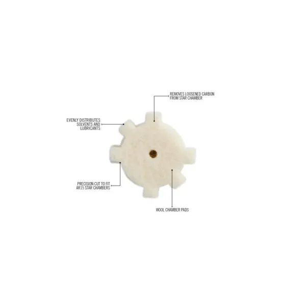 Tampons de nettoyage REAL AVID AVAR15CP Star Chamber pour AR15