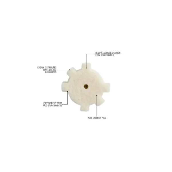 Tampons de nettoyage REAL AVID AVAR15CP Star Chamber pour AR15