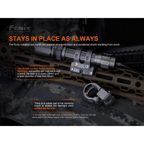FENIX - ALG16 - Support de lampe pour rail M-Lok  Chez DEVILLE ARMORY. Votre armurerie en ligne.