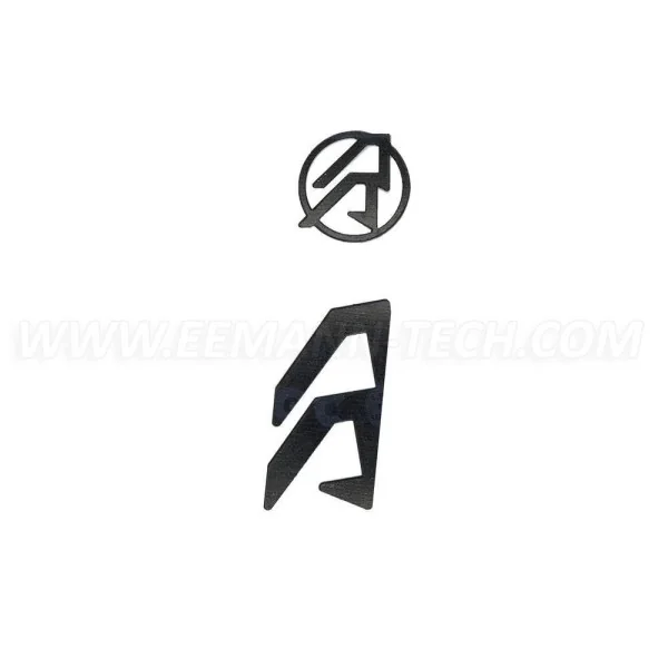 DAA Alpha-X Holster Logo Inlays, Color: Black, Gaucher