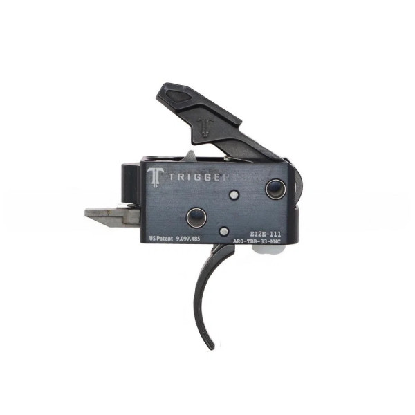 TriggerTech AR15 Compétitif Courbé Noir  Chez DEVILLE ARMORY. Votre armurerie en ligne.