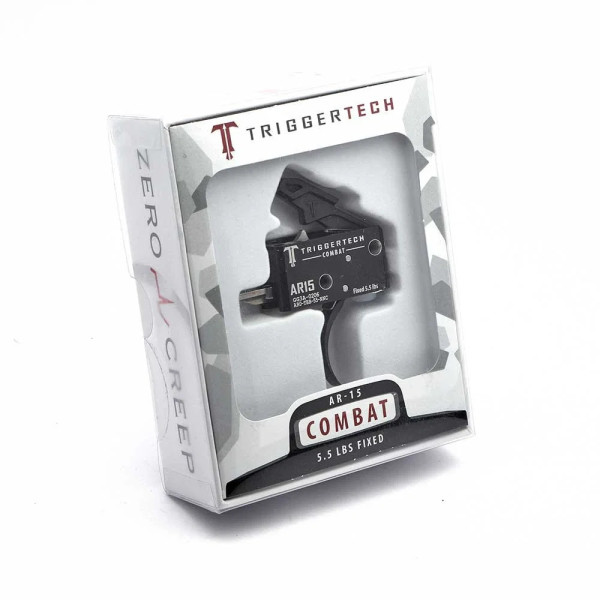 TriggerTech AR15 Combat Courbé Noir  Chez DEVILLE ARMORY. Votre armurerie en ligne.