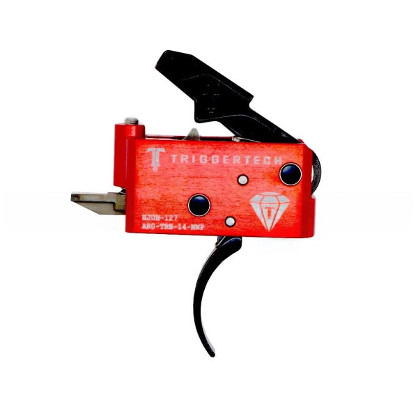 TriggerTech AR15 Diamond Pro Courbé Noir  Chez DEVILLE ARMORY. Votre armurerie en ligne.