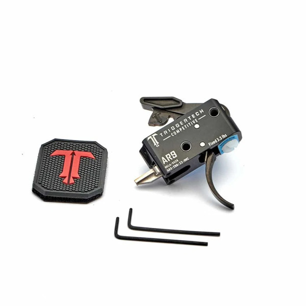 TriggerTech AR9 Compétitif Courbé Noir  Chez DEVILLE ARMORY. Votre armurerie en ligne.