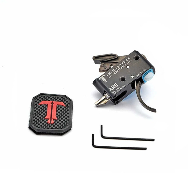 TriggerTech AR9 Adaptable Courbé Noir  Chez DEVILLE ARMORY. Votre armurerie en ligne.