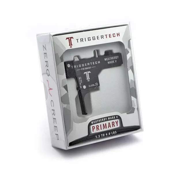 TriggerTech Weatherby Mark V Primaire Plat Noir