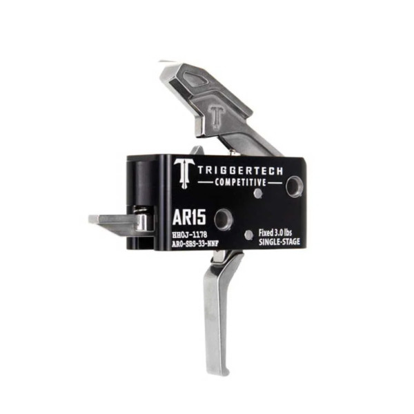 TriggerTech AR15 1-Stage Compétitif Noir Plat  Chez DEVILLE ARMORY. Votre armurerie en ligne.