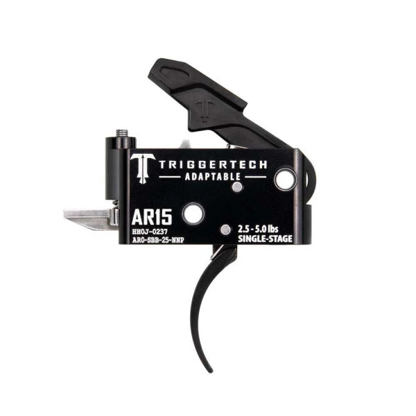 TriggerTech AR15 1-Stage Adaptable Pro Courbé Noir  Chez DEVILLE ARMORY. Votre armurerie en ligne.