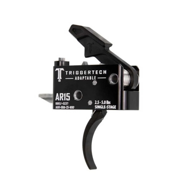 TriggerTech AR15 1-Stage Adaptable Pro Courbé Noir  Chez DEVILLE ARMORY. Votre armurerie en ligne.