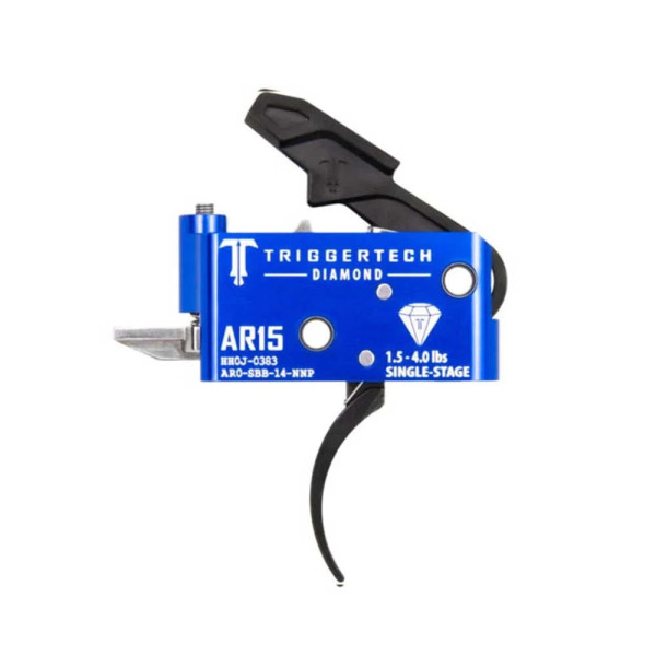 TriggerTech AR15 1-Stage Diamond Pro Courbé Noir  Chez DEVILLE ARMORY. Votre armurerie en ligne.