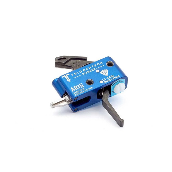 TriggerTech AR15 1-Stage Diamant Plat Noir  Chez DEVILLE ARMORY. Votre armurerie en ligne.