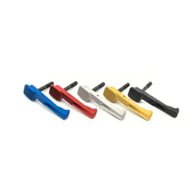 JP JP-5 Magazine Catch Assembly, Color: Blue  Chez DEVILLE ARMORY. Votre armurerie en ligne.