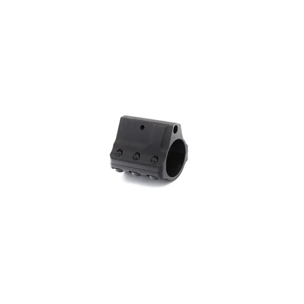 JP Two-Piece Adjustable Gas Block with Detent, .875 Bore, Black Stainless, Low Profile