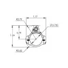 JP Two-Piece Adjustable Gas Block with Detent, .750 Bore, Black Stainless, Ultra Low Profile