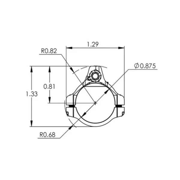JP Two-Piece Adjustable Gas Block with Detent, .875 Bore, Black Stainless, Ultra Low Profile
