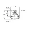 JP Two-Piece Adjustable Gas Block with Detent, .625 Bore, Black Stainless, Ultra Low Profile