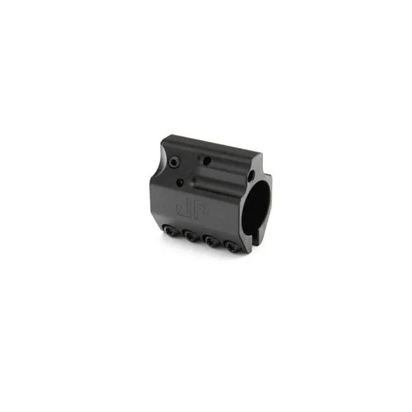 JP Adjustable Gas Block with Adjustable Locking Screw, .750 Bore, Black Stainless, Low Profile