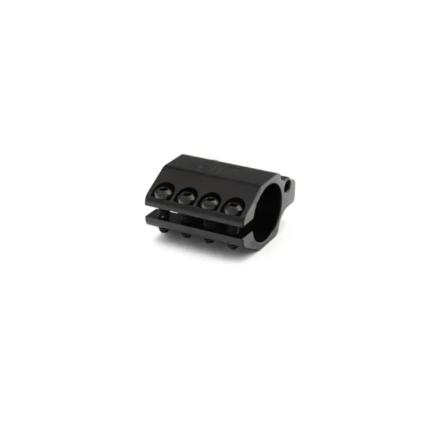 JP Adjustable Gas Block with Adjustable Locking Screw, .750 Bore, Black Stainless, Low Profile