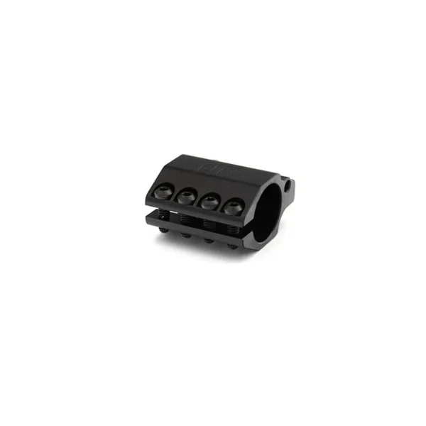 JP Adjustable Gas Block with Adjustable Locking Screw, .750 Bore, Black Stainless, Low Profile