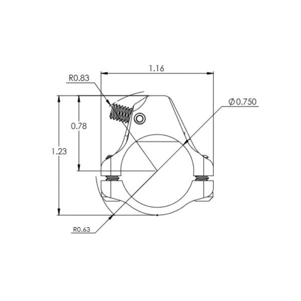 JP Two-Piece Adjustable Gas Block with Detent, .750 Bore, Black Stainless, Low Profile  Chez DEVILLE ARMORY. Votre armurerie en 