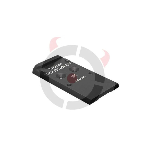 Plaque OR TRIJICON/HOLOSUN Glock  Chez DEVILLE ARMORY. Votre armurerie en ligne.