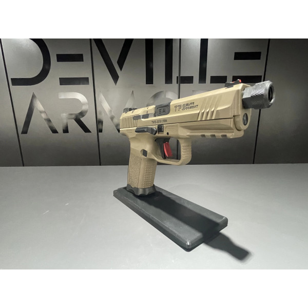 Pistolet CANIK TP-9 ELITE COMBAT FDE 9X19  Chez DEVILLE ARMORY. Votre armurerie en ligne.