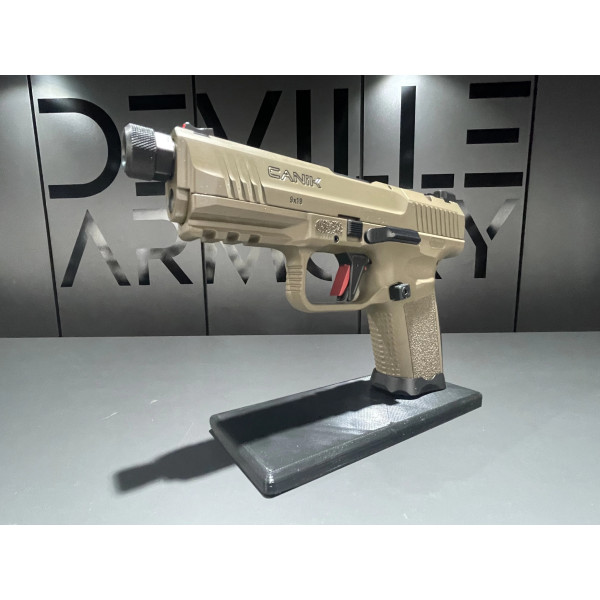 Pistolet CANIK TP-9 ELITE COMBAT FDE 9X19  Chez DEVILLE ARMORY. Votre armurerie en ligne.