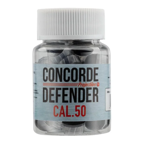 Concorde Defender Cal. 50 - Billes de Défense à ailettes caoutchouc - Pot de 30 munitions Sniper