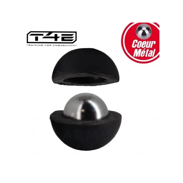Rubber Ball Billes de Défense caoutchouc/métal Cal. 50 - Boite de 50