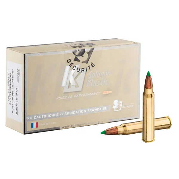 Cartouches à percussion centrale Sologne 30R Blaser