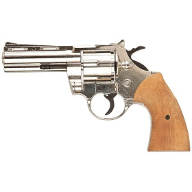 REVOLVER BRUNI PYTHON NICKELE 9MM BLANC/GAZ  Chez DEVILLE ARMORY. Votre armurerie en ligne.