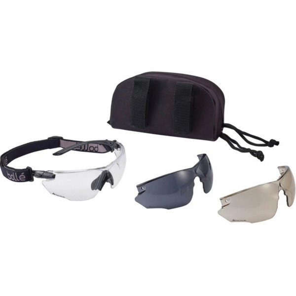 Lunettes BOLLE Combat Kit deux écrans  Chez DEVILLE ARMORY. Votre armurerie en ligne.