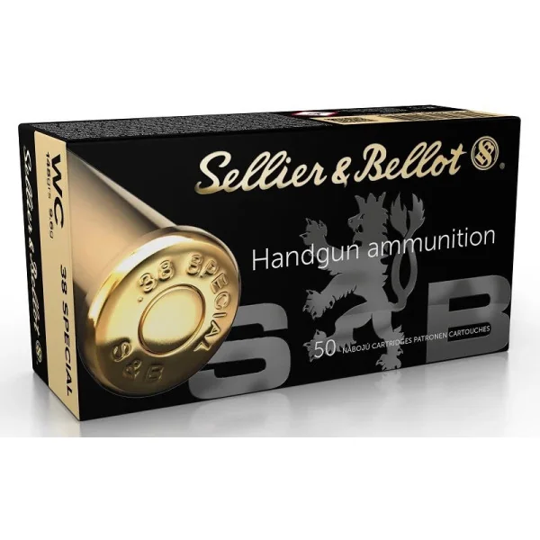 Sellier Bellot 50 Cartouches S&B 38 Spécial 148gn WC