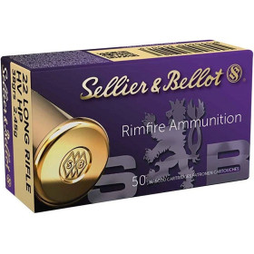 50 Cartouches S&B 22LR HV  Chez DEVILLE ARMORY. Votre armurerie en ligne.